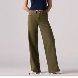 Levi's Ivy Green Women's Wide Leg Jeans